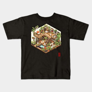 Isometric cat nusery Kids T-Shirt